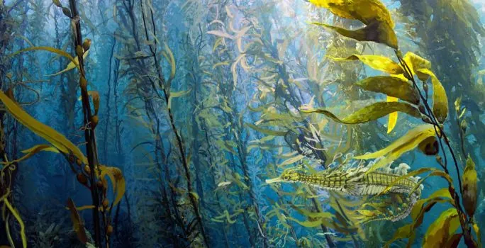 Painting of sea grass